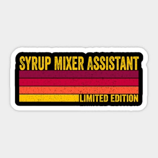 Syrup Mixer Assistant Sticker